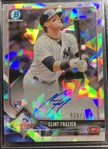 2018 Bowman Chrome Clint Frazier CRA-CF 20/100 Atomic Refractor Rookie Auto RC - Picture 1 of 6