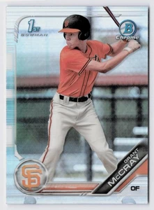 2019 Bowman Draft Chrome Grant McCray #BDC-4 Refractor (RC) SAN FRANCISCO GIANTS - Picture 1 of 2
