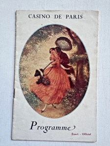 1927 Casino de Paris Cabaret Nightclub in Paris Program - Picture 1 of 11