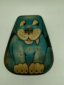 Vintage Blue Dog Puppy Toffee Candy Tin George W. Horner Co. - Picture 1 of 8
