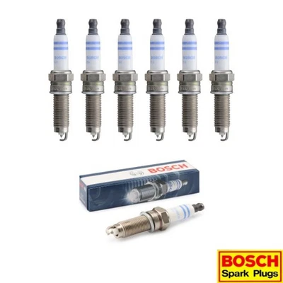 New Set of 6 BOSCH Double Iridium Spark Plug for Q7/ Cayenne/ Atlas CC Passat V6 - Image 1 of 4