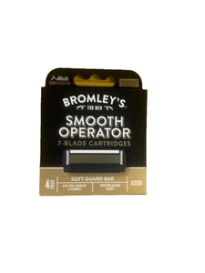 Paquete de 4 cartuchos de afeitar BROMLEY'S Smooth Operator 7 hojas (ENVÍO GRATUITO) rápido - Imagen 1 de 4