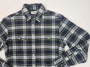 Taylor Stitch Hemd Herren 40 Flanell kariert blau grün Knopfleiste - Bild 1 von 11