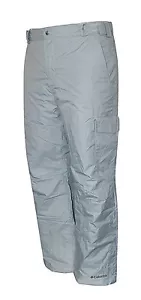Mens XL Columbia Bull Lake Cargo Insulated Waterproof Ski Pant GREY SNOW PANTS - Picture 1 of 2