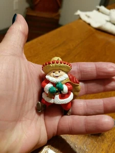 Hallmark Keepsake Feliz Navidad Santa With Chili Peppers Christmas Ornament - Picture 1 of 5