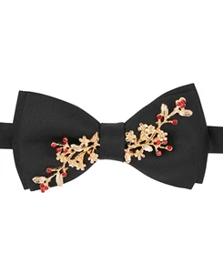 Tallia Pre-Tied Ornament Bow Tie - Picture 1 of 3