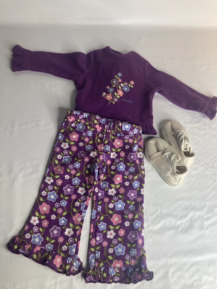 My Twinn Muñeca Niña Púrpura Floral Conjunto Zapatos para la Muñeca 23" Foto 1 de 1