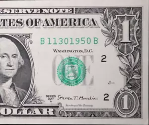 (AU) November 30 1950 Birthday Note B11301950B One Dollar Fancy Serial Number - Picture 1 of 3