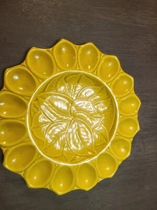 vintage deviled egg platter Usa S 34 - Picture 1 of 6