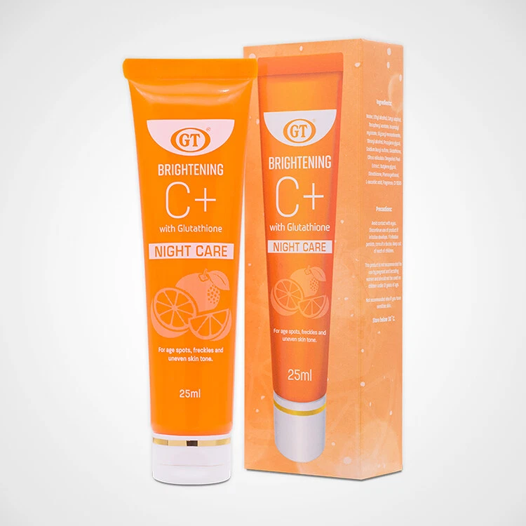 Crema facial blanqueadora iluminadora de la piel corporal GT C+ glutatión cuidado nocturno 25 ml Foto 1 de 1
