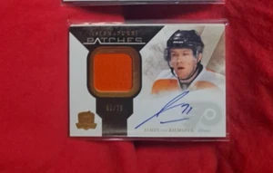 10-11 UD The Cup Signature Patches  James van Riemsdyk  /75  Patch  Auto - Bild 1 von 2