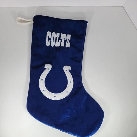 NFL Indianapolis Colts Embroidered Christmas Stocking 17" Football Logo Cover
