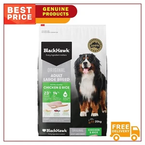 Black Hawk Large Breed Adult Dog Original 20 kg Chicken and Rice Dry Food - Picture 1 of 2
