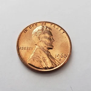 1960 D Lincoln Cent Large Date Uncirculated from Bank Wrapped Roll - Picture 1 of 3
