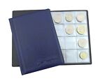 Blue Collector coin album for 96 coins perfect 50p £1 £2 ‎€1 coins book