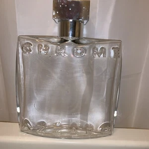 used AZZARO CHROME perfume FACTICE dummy bottle SAMPLE empty - Picture 1 of 8