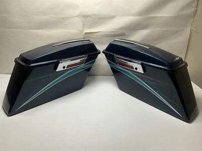  Седельные сумки Harley-Davidson 05 CVO Electra Glide светлые и темные конфетно-бирюзовые  - Изображение 1 из 4