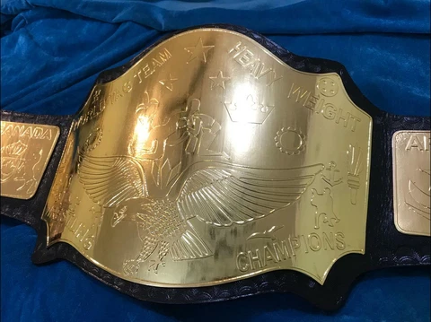 Buckland world tag team heavy weight championship brand wrestling belt 2mm ZINC Cover