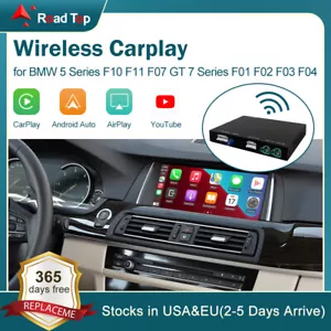 Wireless CarPlay Android Auto Interface for BMW 5 7 Series F10 F11 F07 GT F01 - Picture 1 of 15
