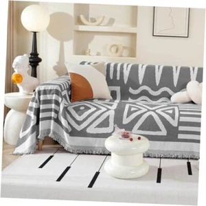 Boho Sofa Cover for Dogs Washable Throw Couch Cover Small: 59" x 71" Dark Grey - Picture 1 of 7