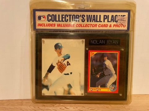 Nolan Ryan 1990 MLB Licensed Collector's Wall Plaque Photo and Card Cover