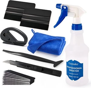 Car Window Tint Film Application Tool Kit with Spray Bottle Felt Squeegee Towel - Bild 1 von 9