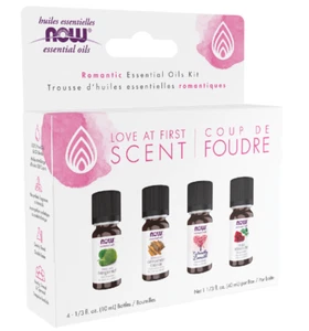 Now Foods, Love At First Scent Essential Oils Kit, Four 10ml bottles. - Picture 1 of 1