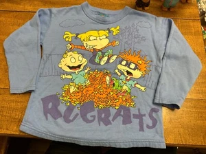 Vintage 1997 Rugrats Movie Crewneck Sweatshirt Blue | Youth Size 7/8 Collectible - Picture 1 of 12
