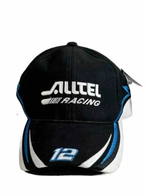 Gorra Ryan Newman #12 Alltel Nascar con correa trasera Penske Racing negra Foto 1 de 4