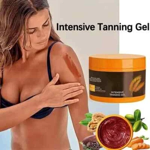OUHOE Intensive Tanning Gel - Outdoor Sun Tan Gel Summer Beach bahamas Vacation - Picture 1 of 6