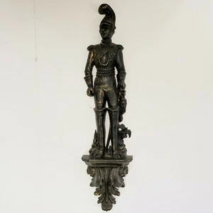 Vintage Mid-century Burwood Products Co Soldier Wall Hanging Black Gold 28" 1965 - Picture 1 of 11