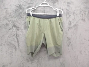 Lululemon Hybrid Shorts Uomo Large Verde Grigio Surge Compressione Conica - Foto 1 di 15