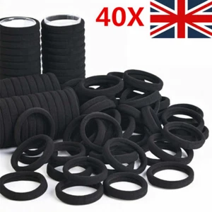 40Pcs THICK STRONG Women Girls School Endless Hair Elastics Bobbles Bands - Picture 1 of 11