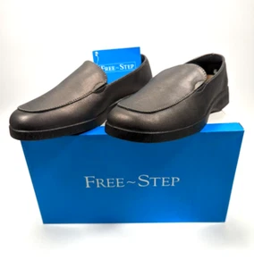 Zapatos cómodos de cuero genuino Free Step) lavar y caminar gunmetal uk = 6 (lavables) - Imagen 1 de 12