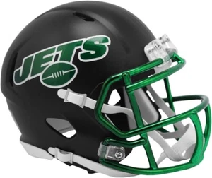 NFL Football Riddell New York Jets Mini Revolution Speed Replica Helmet Alt - Picture 1 of 1