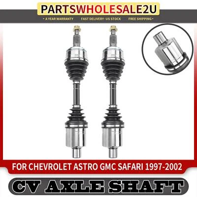 2x Front LH & RH CV Axle Shaft Assembly for Chevrolet Astro GMC Safari 1997-2002 - Image 1 of 4