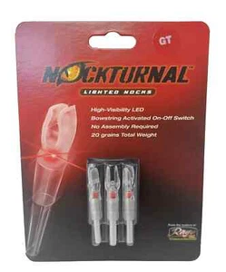 Levas de flecha iluminadas LED de alta visibilidad Rage Nockturnal GT 3pk rojas NT-102 - Imagen 1 de 5