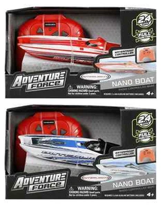 Adventure Force 2-Pack: 6" Outer Limits R/C Nano Boat(s), Red&Blue, Duel Race🆕 - Picture 1 of 14