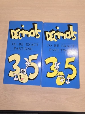 The Assistant Professor Decimals To Be Exact Part One & Part Two (2 VHS, 1994) - Image 1 of 2