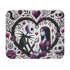 Gothic Jack Sally Valentine Romance Mouse Pad Desk Mat Gamer Pad - Picture 1 of 5