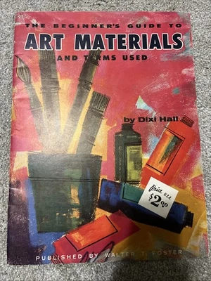 Folleto de colección Walter T Foster guía para principiantes de materiales de arte #95 Foto 1 de 4