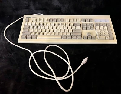 Dell SK-1000REW QuietKey PS/2 Wired Keyboard Vintage Untested  - Image 1 of 4