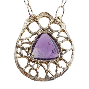 Colgante Amare con amatista en plata de ley - Imagen 1 de 4