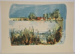Rudi Kleemann/signiert/Lithografie/ Belegexemplar des Druckers Roland Ehrhardt/1 - Picture 1 of 3