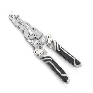 18 in 1 Foldable Crimper Cable Cutter Pliers Wire Stripper Multifunctional Tool - Picture 1 of 12