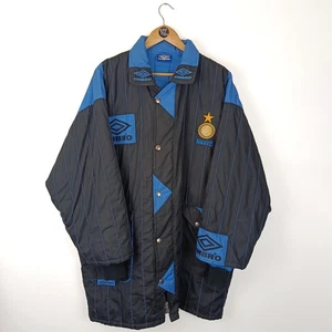 GIACCONE INTER NIKE PIUMINO GIACCA ALLENAMENTO TRAINING PADDED BENCH COAT 95-96 - Picture 1 of 18