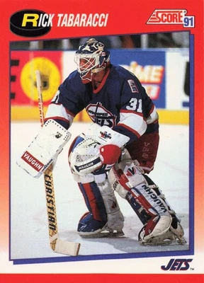 1991-92 Score Hockey Canadian Bilingual Rick Tabaracci Winnipeg Jets #244 - Image 1 of 2