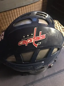 2015 Used WASHINGTON CAPITALS Reebok Helmet # 55 7K m - Picture 1 of 7