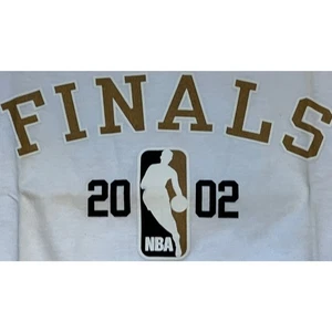 Vintage 2002 Official NBA Finals Shirt New With Tags! LA Lakers NJ Nets Kobe - Picture 1 of 8