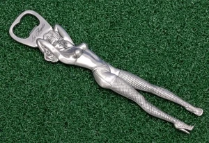 Vintage Los Angeles Metal Bottle Opener Sexy Woman in Bikini 9" Tall 42483 - Picture 1 of 6
